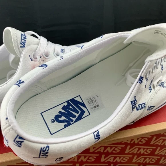 Vans Era White + Blue Logo Men's Various Sizes - Picture 3 of 13